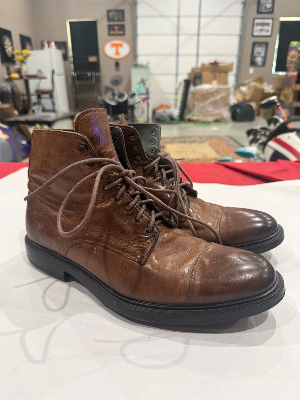 To Boot Men's Brown Leather Chukka Lace-Up Boots